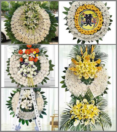 山西晋中寿阳县西洛镇南东村花圈速递